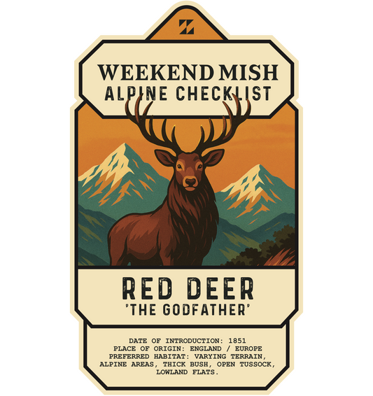 Weekend Mish Alpine Check List Sticker